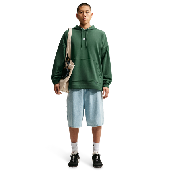 Nike Club French Terry Pullover Hoodie - Men's - Fir/Fir/White - Image 5