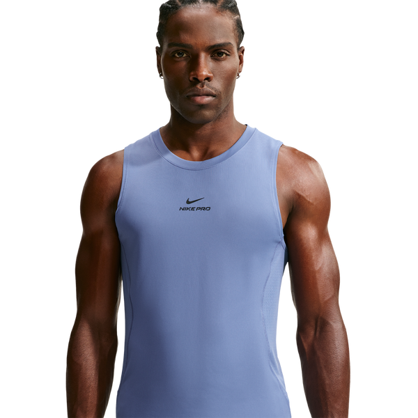 Nike Pro Training Dri-FIT Tank - Men's - Indigo Storm/Black