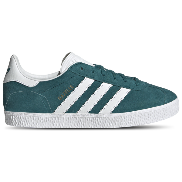 adidas Originals Gazelle - Girls' Grade School - Legacy Teal/Gold Metallic/White