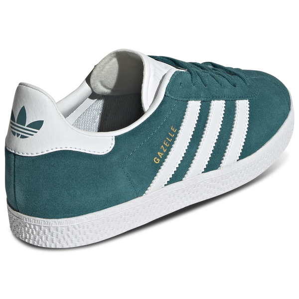 adidas Originals Gazelle - Girls' Grade School - Legacy Teal/Gold Metallic/White - Image 4
