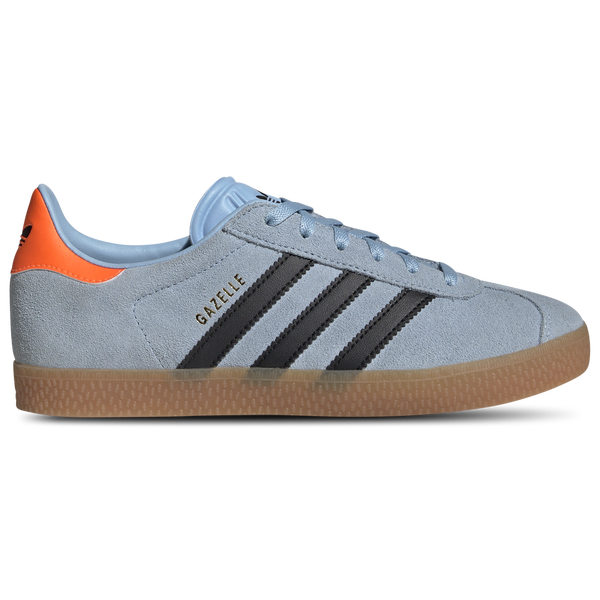 adidas Originals Gazelle - Girls' Grade School - Clear Sky/Black/Solar Orange