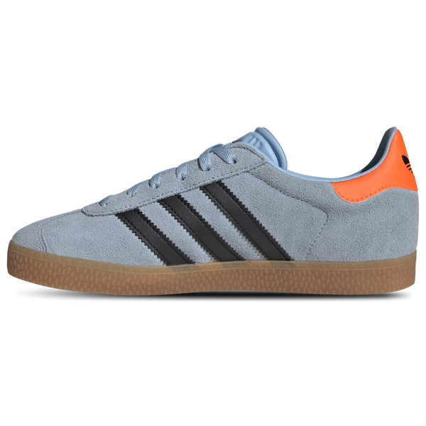 adidas Originals Gazelle - Girls' Grade School - Clear Sky/Black/Solar Orange - Image 2