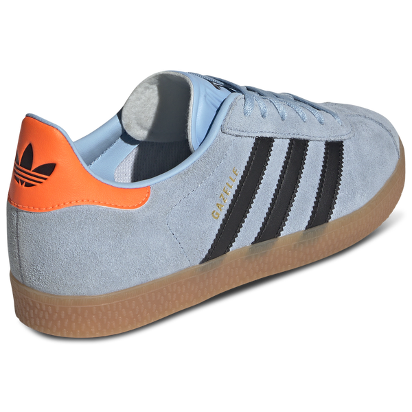 adidas Originals Gazelle - Girls' Grade School - Clear Sky/Black/Solar Orange - Image 3