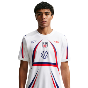 Nike USA Dri-FIT Short Sleeve Premier T-Shirt - Men's - White/Blue