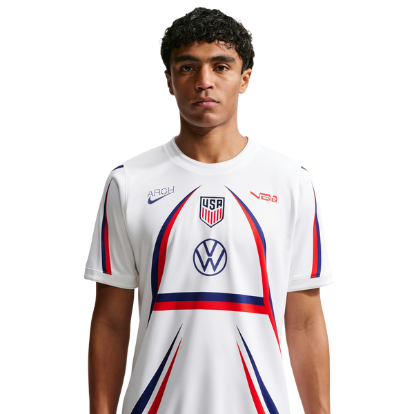 Nike USA Dri-FIT Short Sleeve Premier T-Shirt - Men's - White/Blue