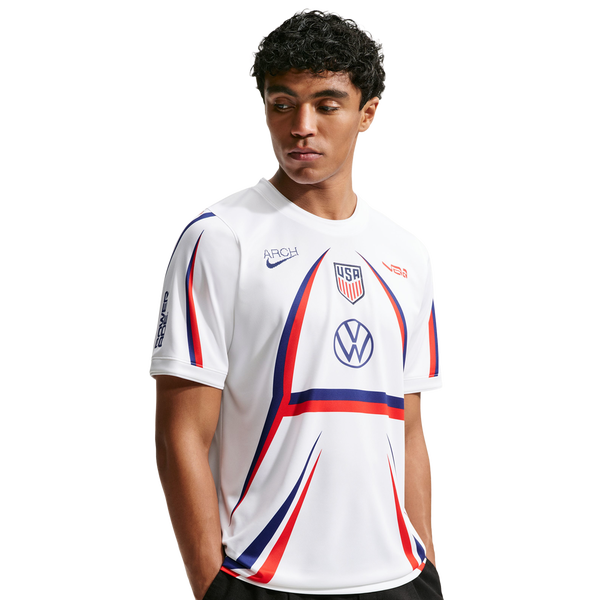 Nike USA Dri-FIT Short Sleeve Premier T-Shirt - Men's - White/Blue - Image 3