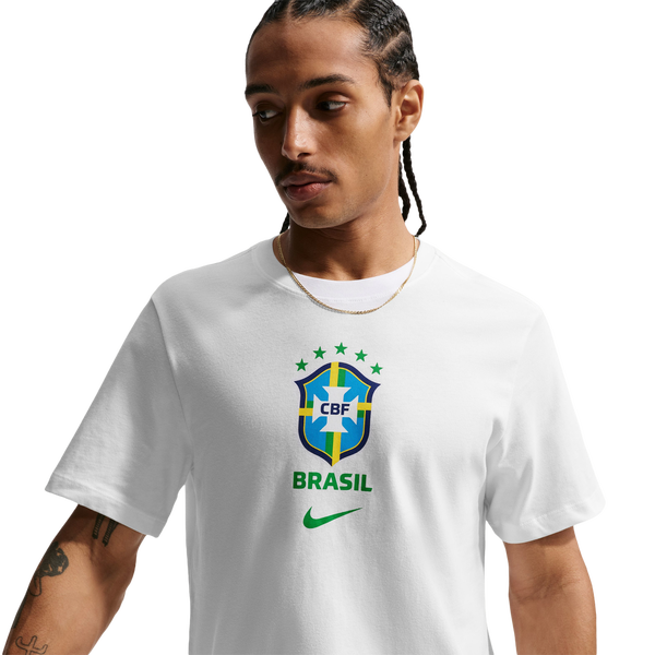 Nike Brasil Short Sleeve T-Shirt - Men's - White