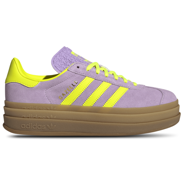 adidas Originals Gazelle Bold - Women's - Powder Plum/Solar Yellow/Gold Met