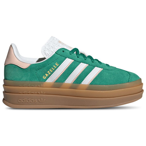 adidas Originals Gazelle Bold - Boys' Grade School - Bold Green/Ftwr White/Gold Met