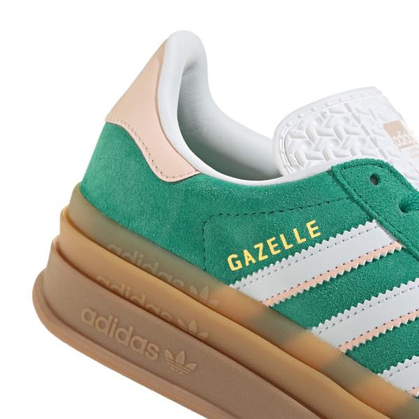 adidas Originals Gazelle Bold - Boys' Grade School - Bold Green/Ftwr White/Gold Met - Image 6
