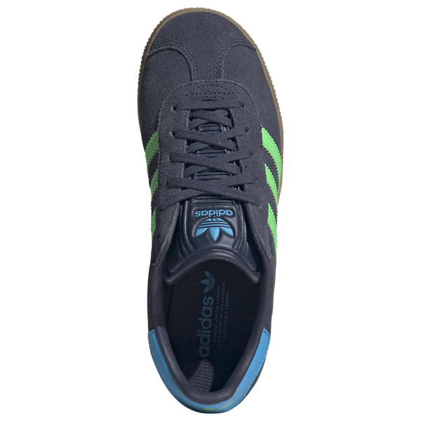 adidas Originals Gazelle - Boys' Grade School - Shadow Navy/Screaming Green/Aquamarine - Image 4