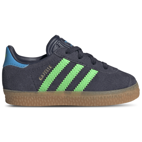 adidas Originals Gazelle - Boys' Toddler - Screaming Green/Shadow Navy/Lucid Aquamarine