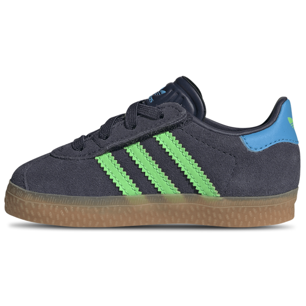 adidas Originals Gazelle - Boys' Toddler - Screaming Green/Shadow Navy/Lucid Aquamarine - Image 2