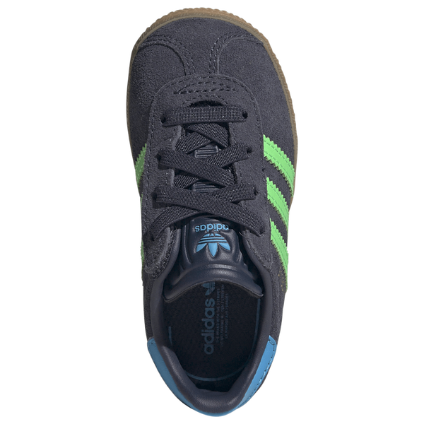 adidas Originals Gazelle - Boys' Toddler - Screaming Green/Shadow Navy/Lucid Aquamarine - Image 4