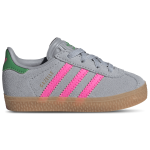 adidas Originals Gazelle - Girls' Toddler - Lucid Pink/Halo Silver/Green