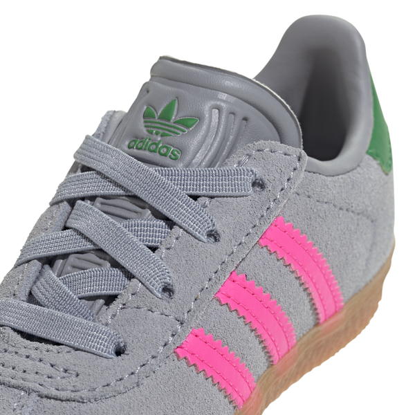 adidas Originals Gazelle - Girls' Toddler - Lucid Pink/Halo Silver/Green - Image 6