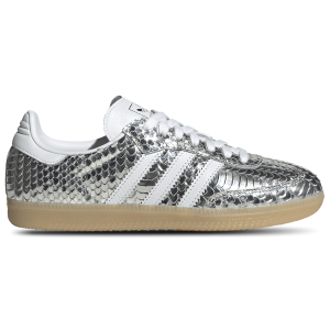 adidas Originals Samba OG - Women's - Footwear White/Gum 3/Silver Metallic