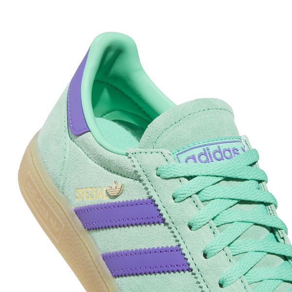 adidas Originals Handball Spezial - Women's - Hi Res Green/Purple Rush/Gold Met - Image 6