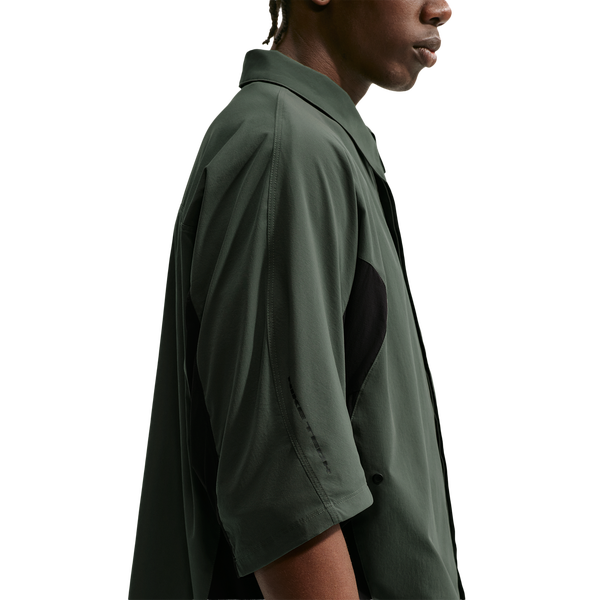 Nike Drifit Tech Helios Sun SS Shirt - Men's - Black/Black/Camo Green - Image 3