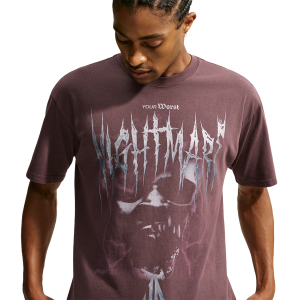 Nike Loose OG Nightmare T-Shirt - Men's - Burgundy Crush