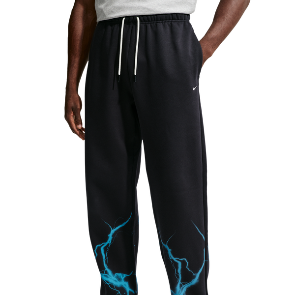Nike Therma-FIT Standard Issue Open Hem Pant - Men's - Black/Light Current Blue/Pale Ivory