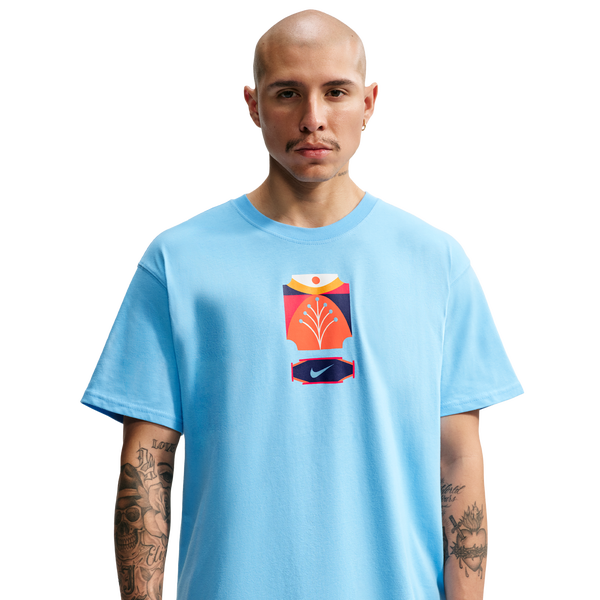 Nike NSW LSE Palm Camo T-Shirt - Men's - Football Blue