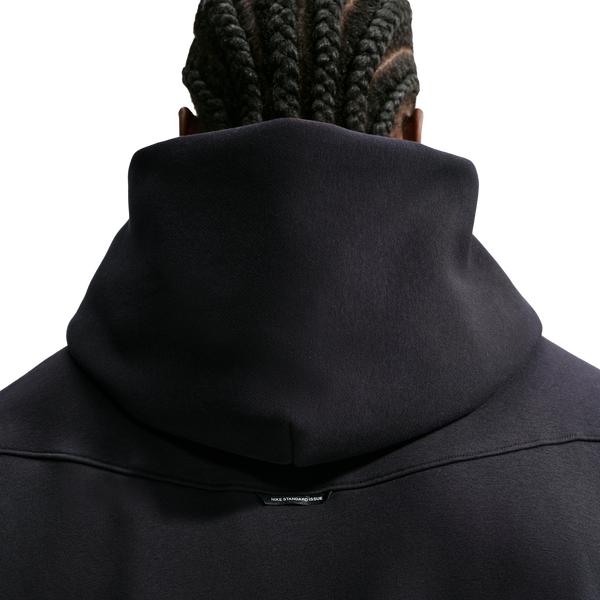 Nike Therma-FIT Standard Issue PO Hoodie Skull - Men's - Black/Pale Ivory/Light Current Blue - Image 2
