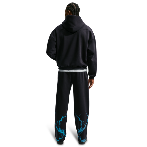 Nike Therma-FIT Standard Issue PO Hoodie Skull - Men's - Black/Pale Ivory/Light Current Blue - Image 5