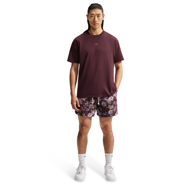Nike Rose Dri-FIT SI PRC Woven 5 Inch Shorts - Men's - Burgundy Crush/Pale Ivory - Image 3