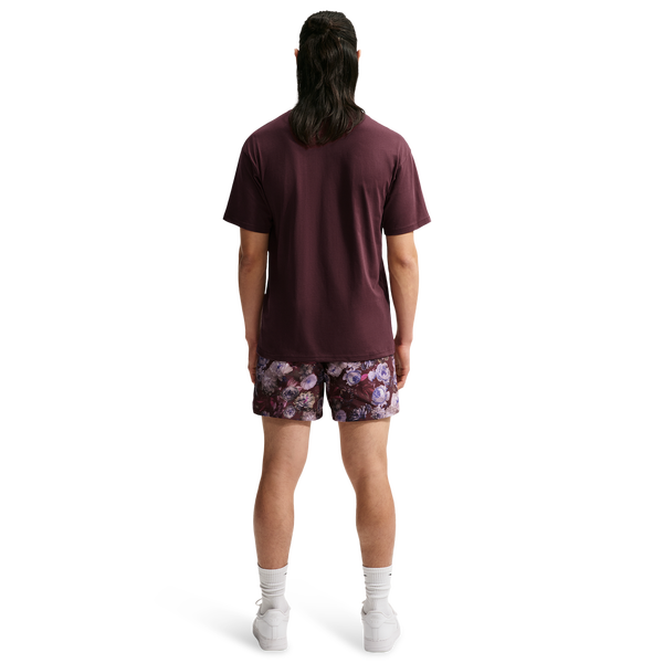 Nike Rose Dri-FIT SI PRC Woven 5 Inch Shorts - Men's - Burgundy Crush/Pale Ivory - Image 4