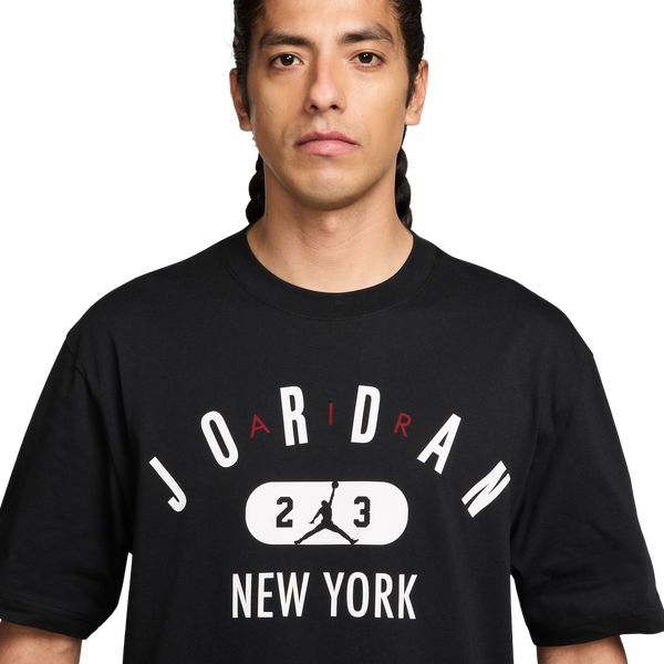Jordan New York City Short Sleeve Crew - Men's - Black/White - Image 3