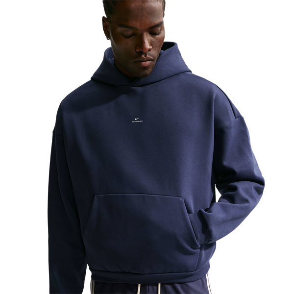 Nike TF SI Brsh Pullover Hoodie - Men's - White/Navy