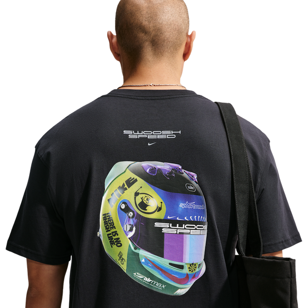 Nike NSW Loose Race Helmet Tee - Men's - Black - Image 2