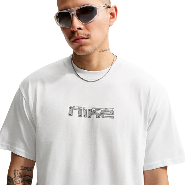 Nike NSW Loose Race Helmet Tee - Men's - Off White