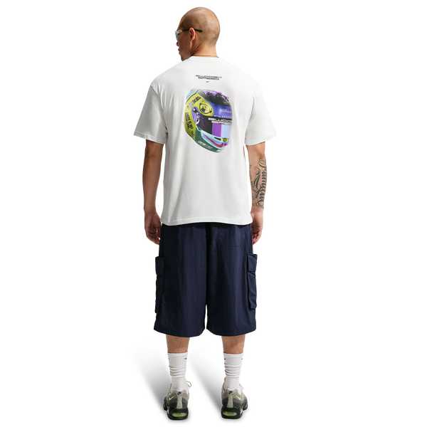 Nike NSW Loose Race Helmet Tee - Men's - Off White - Image 4