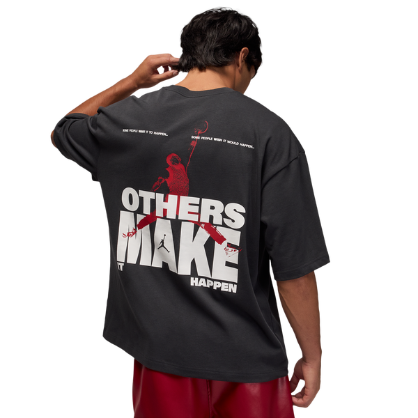 Jordan MJ Reissue Oversized Short Sleeve Crew CLD - Men's - Off Noir/Off Noir - Image 2