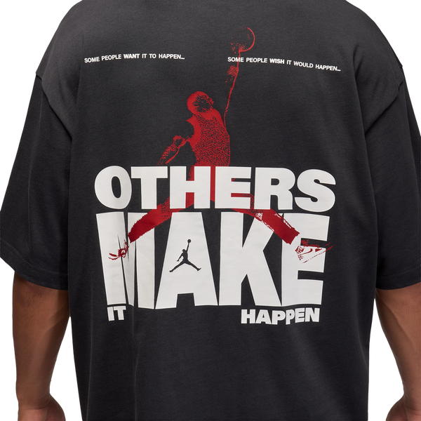 Jordan MJ Reissue Oversized Short Sleeve Crew CLD - Men's - Off Noir/Off Noir - Image 4