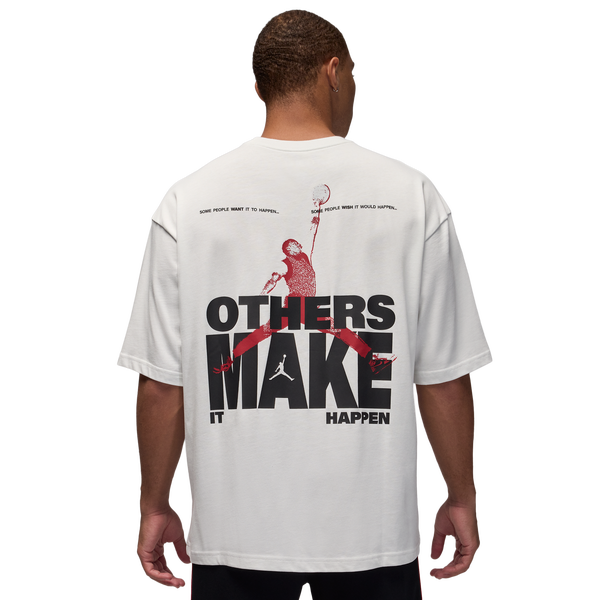 Jordan MJ Reissue Oversized Short Sleeve Crew CLD - Men's - Summit White/Summit White - Image 2