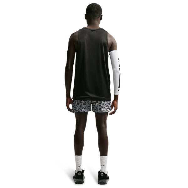 Nike Leopard Dri-FIT SI PRC Mesh 5 Inch Shorts - Men's - Vast Grey/Vast Grey/Pale Ivory - Image 4