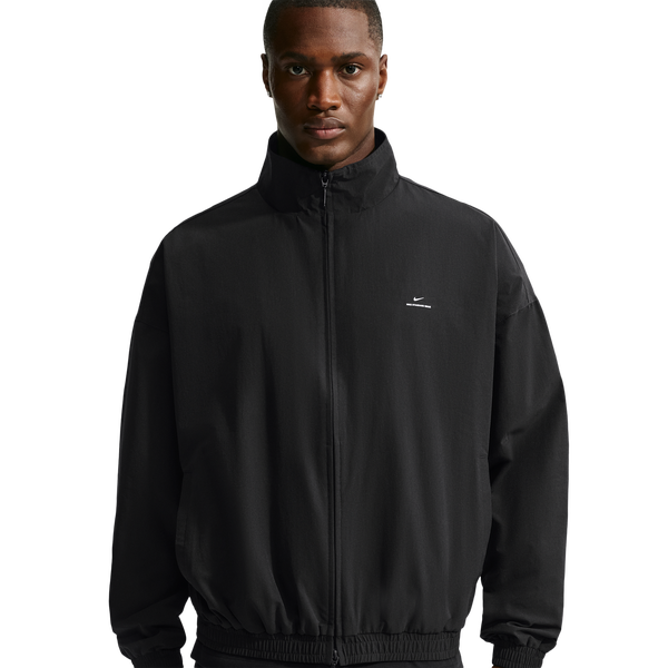 Nike Dri-FIT Standard Issue Game Woven Jacket - Men's - Black/Pale Ivory/Pale Ivory