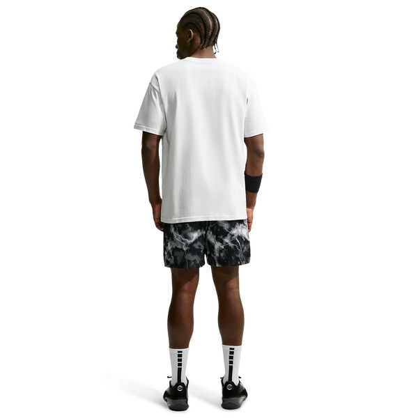 Nike Dri-FIT Standard Issue Mesh 5in Short Skul - Men's - Smoke Grey/Black/Pale Ivory - Image 4