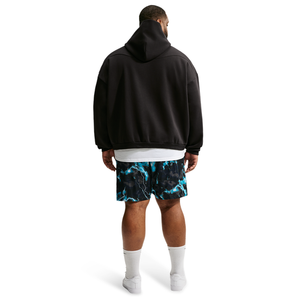 Nike Dri-FIT Standard Issue Mesh 5in Short Skul - Men's - Light Current Blue/Black/Pale Ivory - Image 4