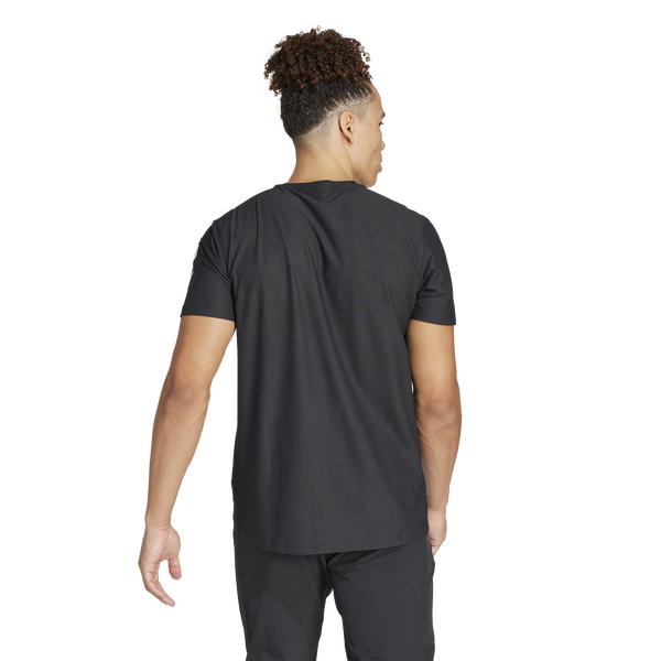 adidas Own The Run Short Sleeve T-Shirt - Men's - Black - Image 2
