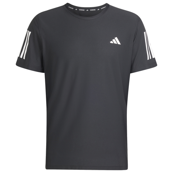 adidas Own The Run Short Sleeve T-Shirt - Men's - Black - Image 5
