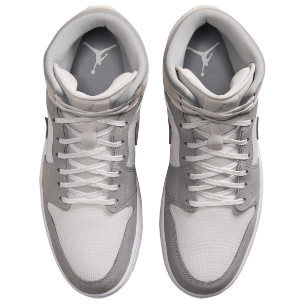 Jordan Air Jordan 1 Mid SE - Men's - Summit White/Light Smoke Grey/Phantom - Image 4