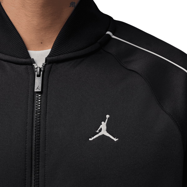 Jordan Brooklyn Tricot Track Suit Jacket - Men's - Black/White - Image 4