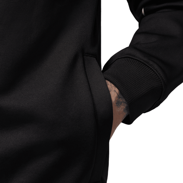 Jordan Brooklyn Tricot Track Suit Jacket - Men's - Black/White - Image 5
