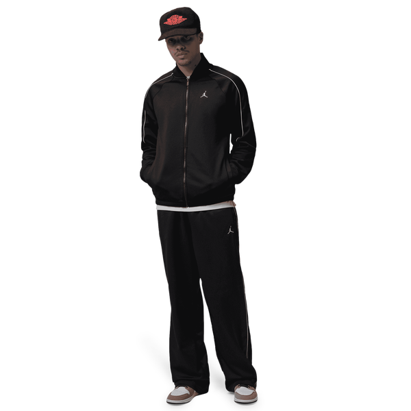 Jordan Brooklyn Tricot Track Suit Jacket - Men's - Black/White - Image 6