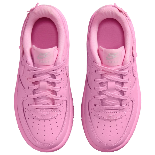 Nike Air Force 1 Low - Girls' Preschool - Silver/Pink - Image 4