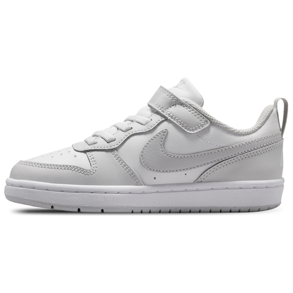 Nike Court Borough Low 2 - Boys' Preschool - White/Gray - Image 2